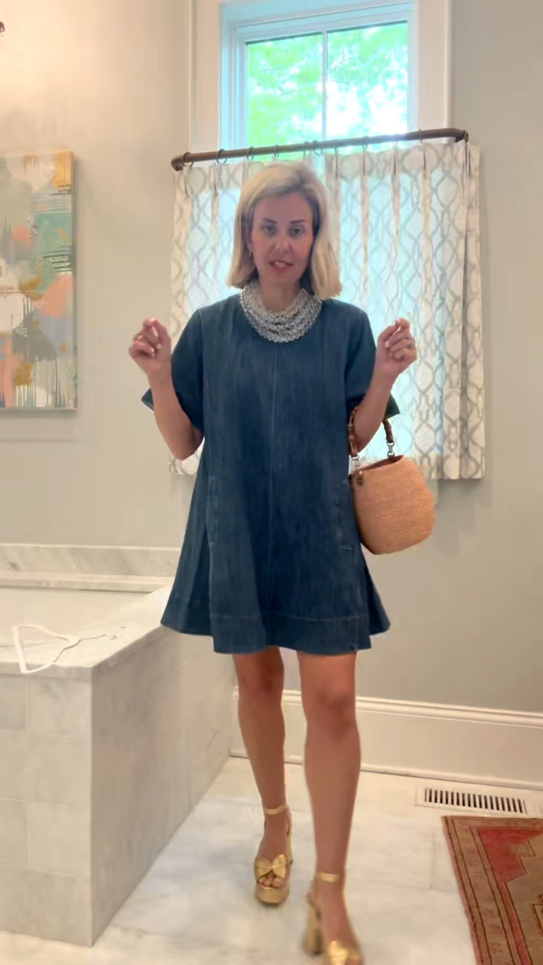 Showing you exactly how I would style 1 dress 3 ways! I’m wearing xs in dress and 8 in heels & sneaker. I’m in size 7 in bling sandal (size 1 down).

#LTKmorningroutine #LTKootd #LTKmomlife