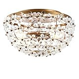 JONATHAN Y JYL9043A Isabelle 15.5" Metal/Acrylic LED Flush Mount Traditional,Glam,FrenchCountry,C... | Amazon (US)