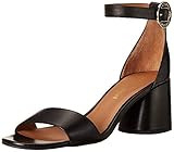 Emporio Armani Women's Block Heel Ankle Strap Sandal Heeled, Black, 39M Medium EU (9.5 US) | Amazon (US)