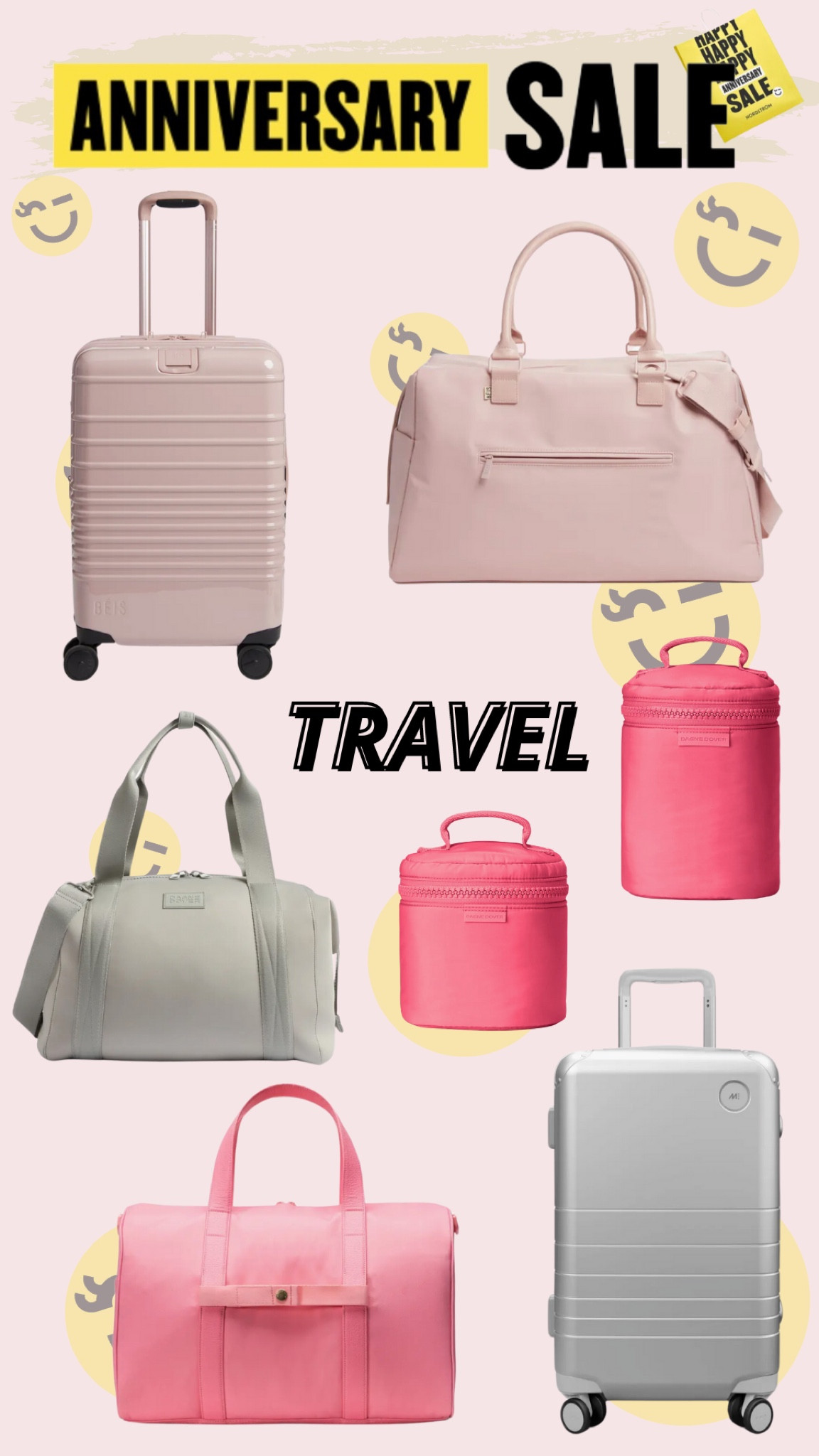 My travel picks from Nordstrom’s Anniversary Sale! 

travel, duffel bags, suitcase, rolling suitcase, pink suitcase, pink travel bag, toiletry bags, beís bags, beís travel suitcase, carry on bag, dagne dover bag

#LTKItBag #LTKTravel #LTKxNSale