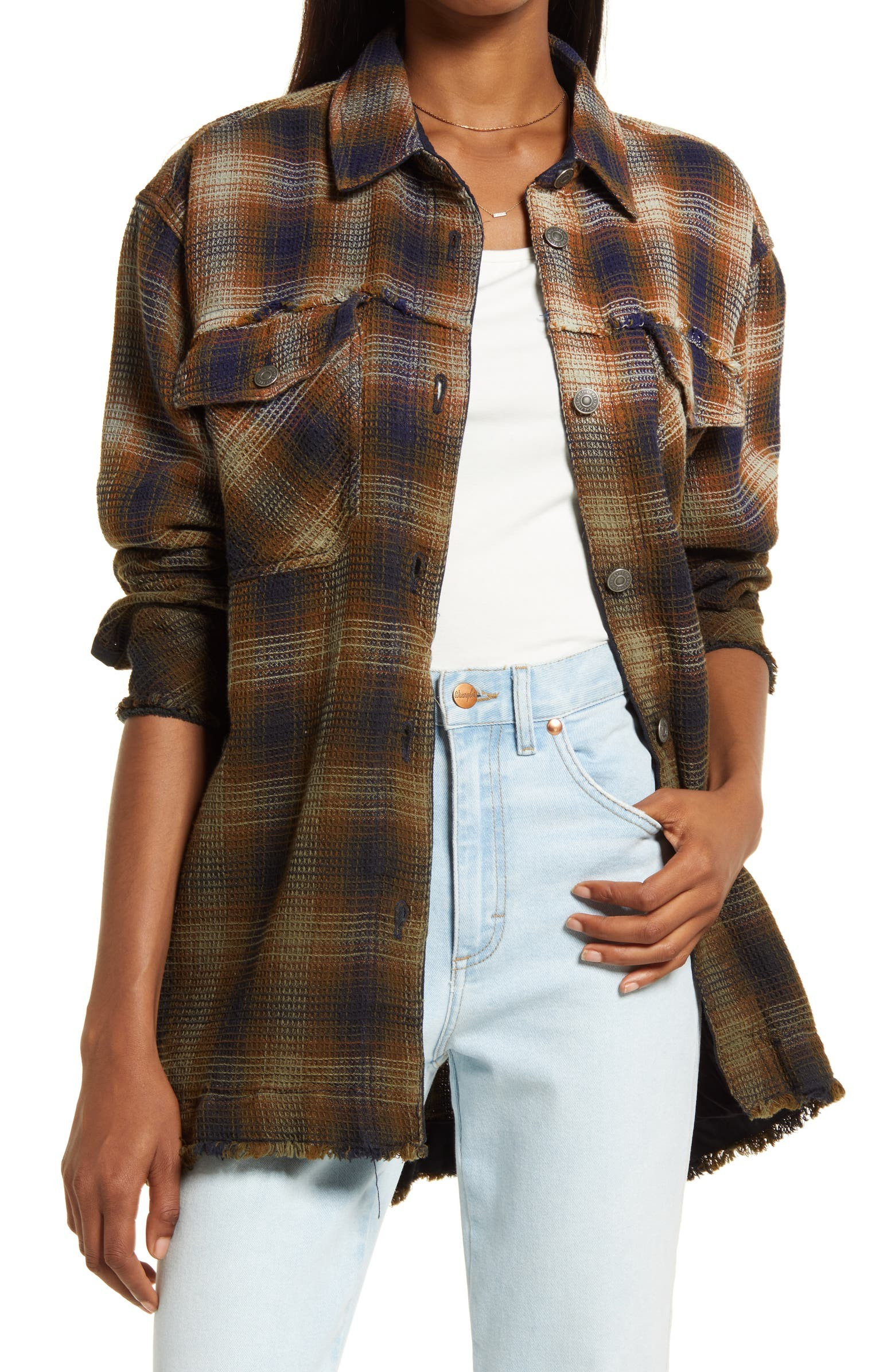 Anneli Plaid Shirt Jacket | Nordstrom