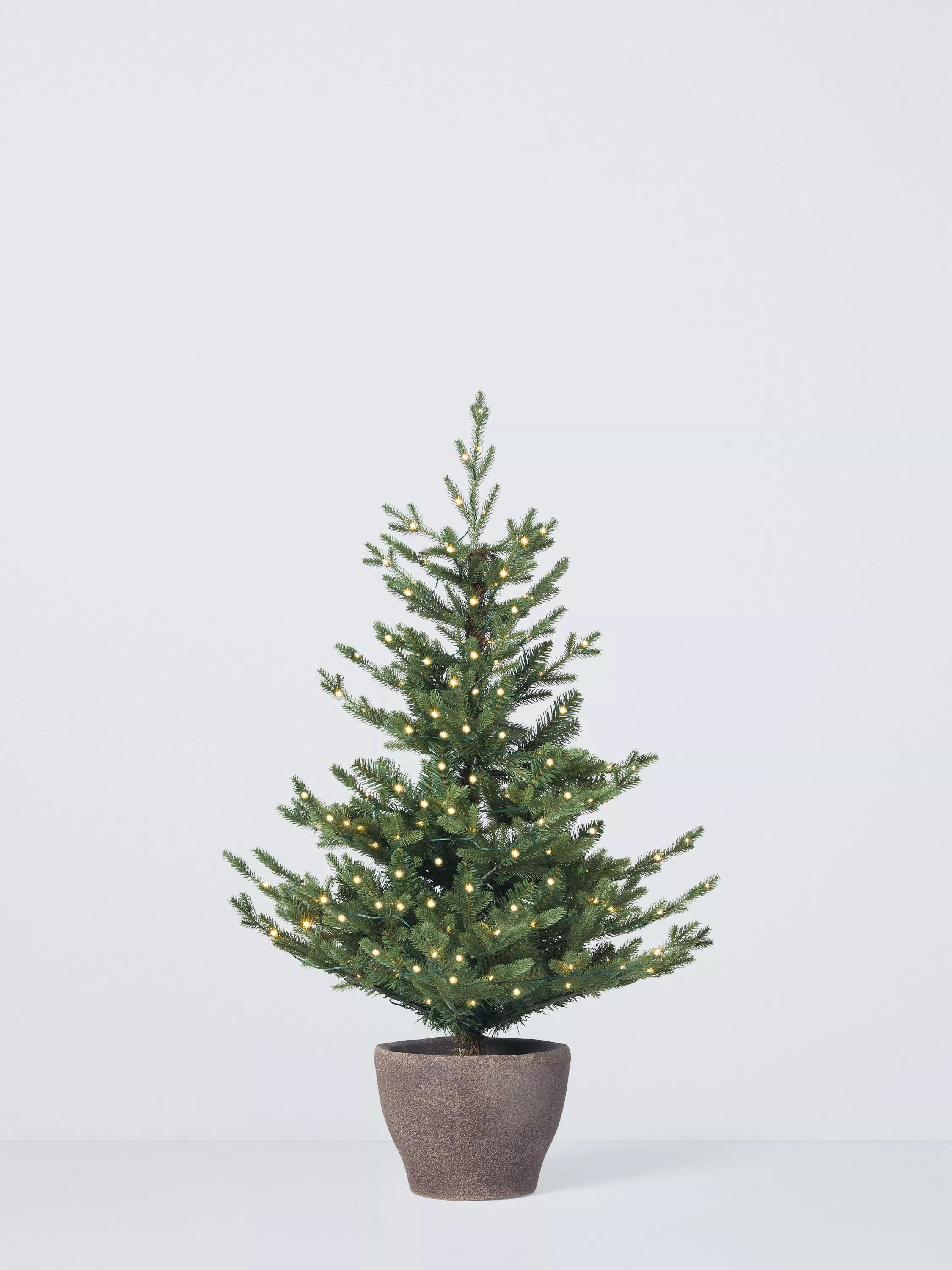 John Lewis Cotswold Potted Pre-lit Christmas Tree | John Lewis (UK)