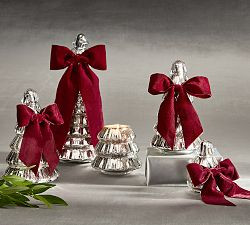 Silver Lidded Christmas Tree Candle - Balsam Fir Vetiver | Pottery Barn (US)
