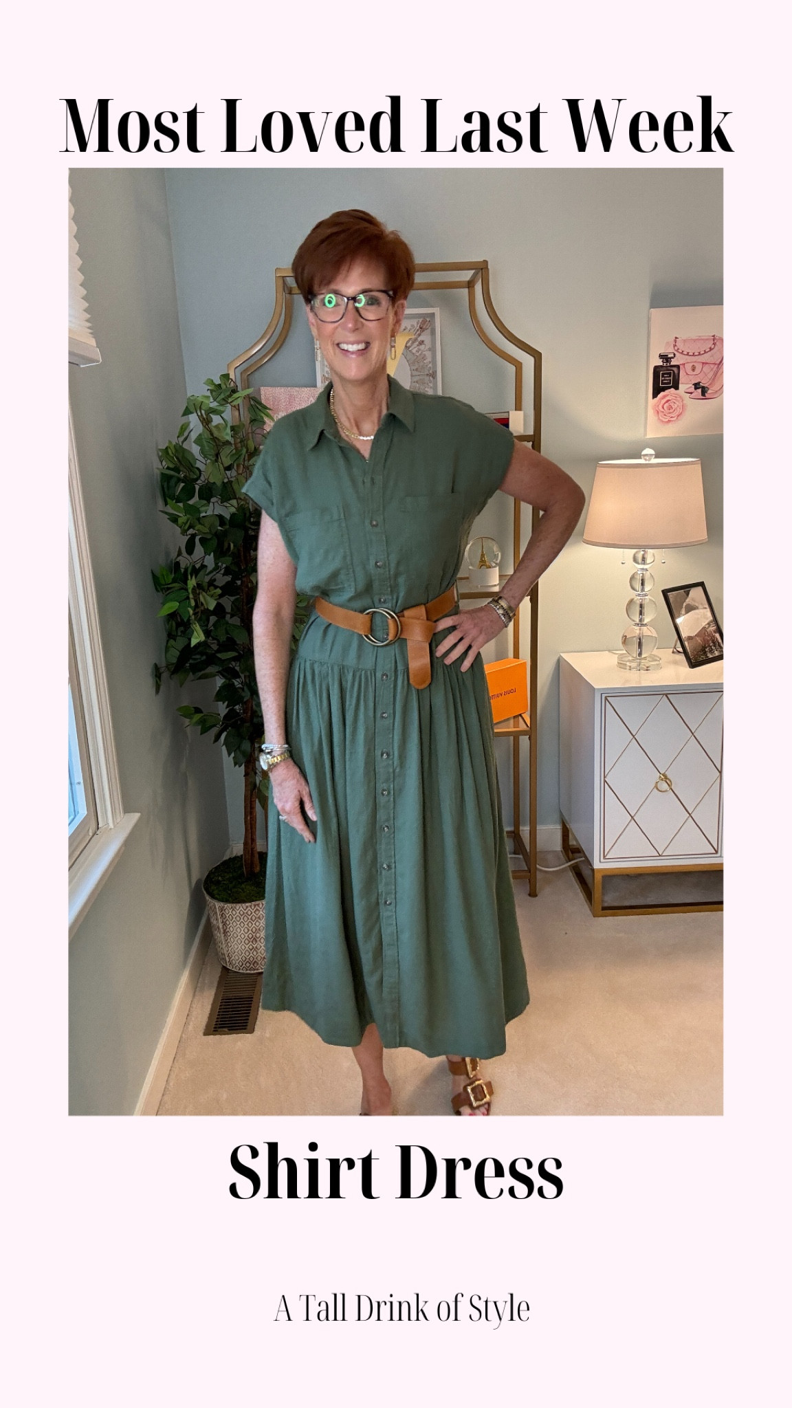 Most loved last week
Target Belted midi dress by Universal Thread. A lightweight linen bland fabric that is really soft. Love the belt and the drop waist. And of course I love the olive color. Comes in two other colors as well. Size down. I am wearing a small.

For reference, I am 6’1”. I have a 36” inseam. I wear a medium in most tops, an 8 or a 10 in most bottoms, an 8 in most dresses, and a size 9 shoe. 

Over 50 fashion, tall fashion, workwear, everyday, timeless, Classic Outfits

#LTKFindsUnder50 #LTKWorkwear #LTKOver40