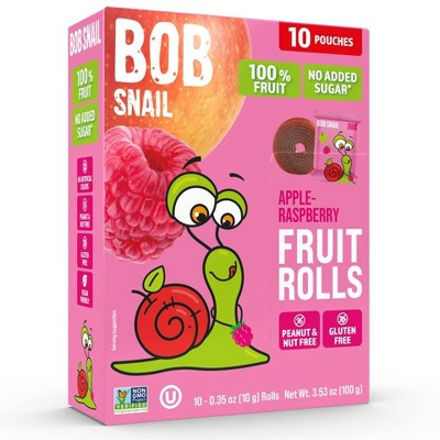 Bob Snail Apple Raspberry Fruit Rolls - 3.53oz/10ct | Target