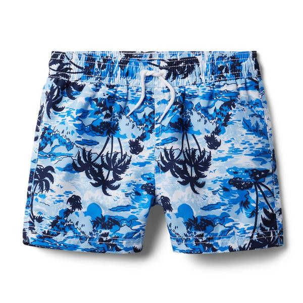 Tropical Camo Swim Trunk | Janie and Jack