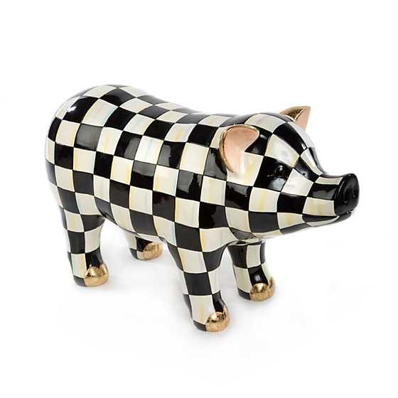 Courtly Check Pig Figurine | MacKenzie-Childs