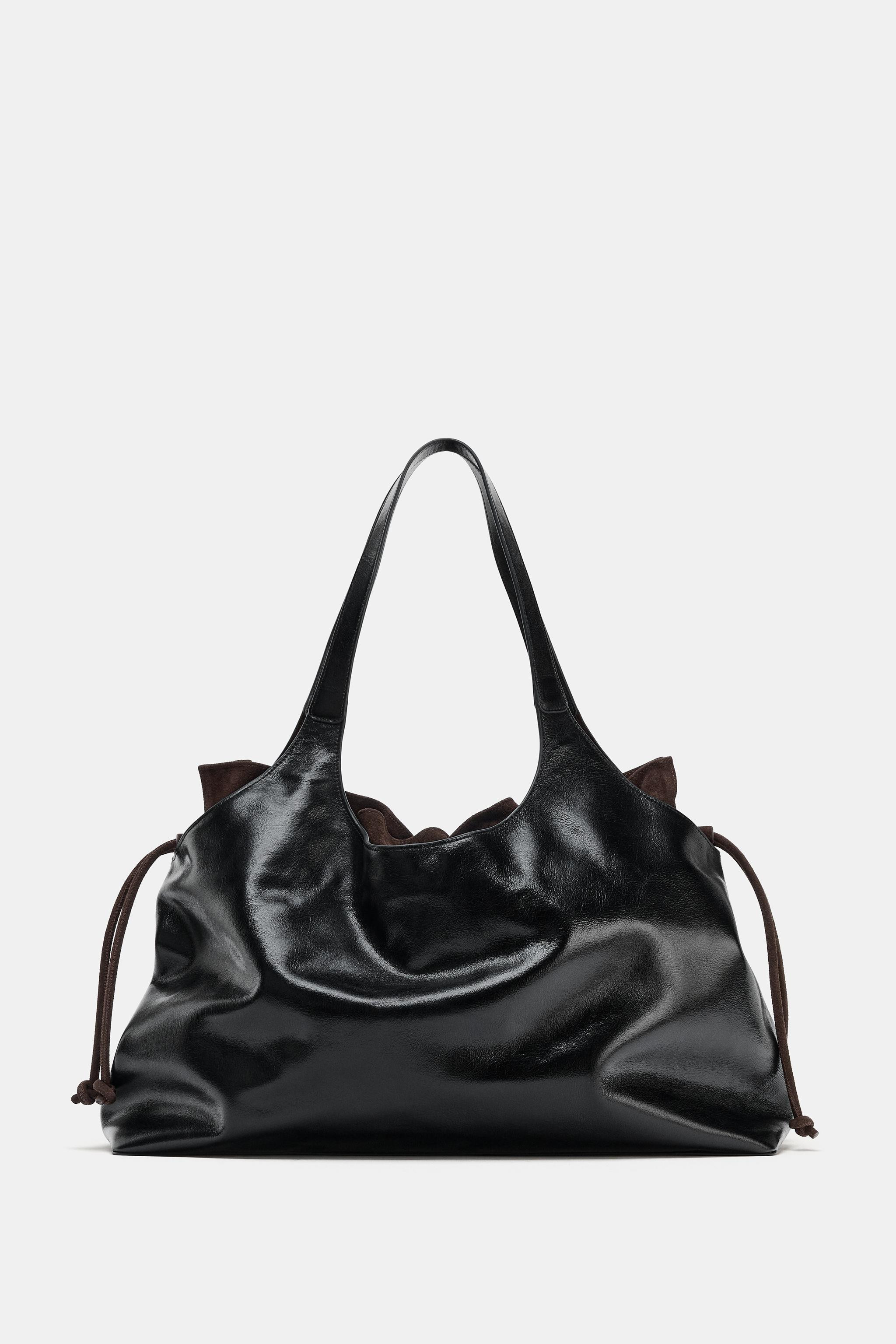 LIMITED EDITION LEATHER MAXI SHOPPER BAG | Zara UK