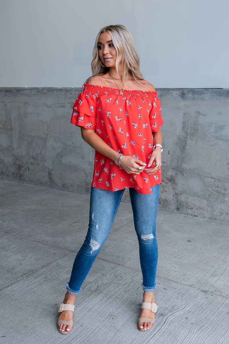 Sadie Flowy Floral Top | Mindy Mae's Market