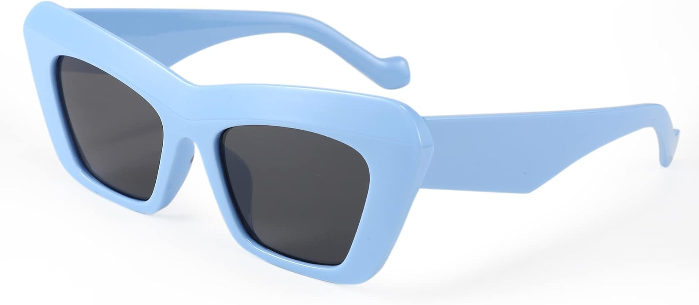 FEISEDY Women Men Retro Vintage Cat Eye Square 90s Sunglasses Jelly Colored Classic 70s Eyewear B... | Amazon (US)