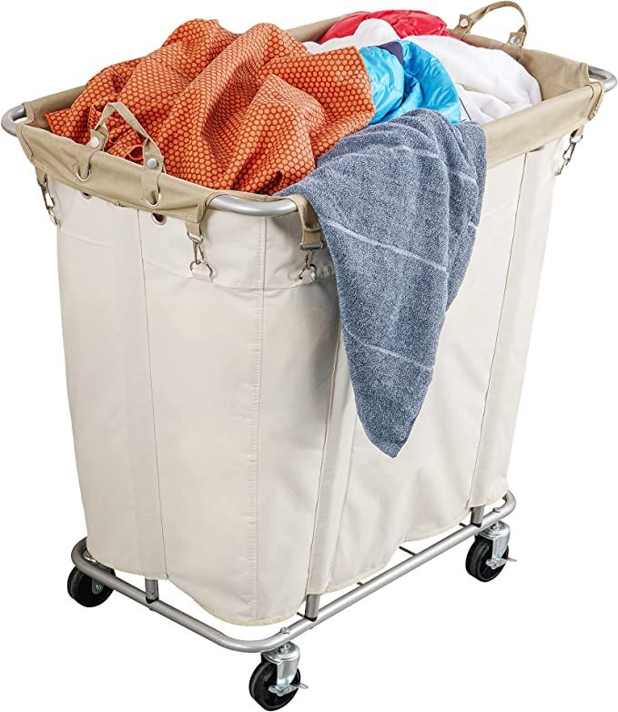 PLKOW Laundry Cart with Wheels 320L Large Rolling Laundry Cart for Commercial/Home, Rolling Laund... | Amazon (CA)