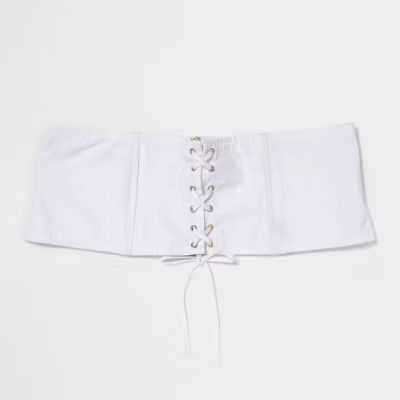 River Island Womens White corset belt | River Island (US)