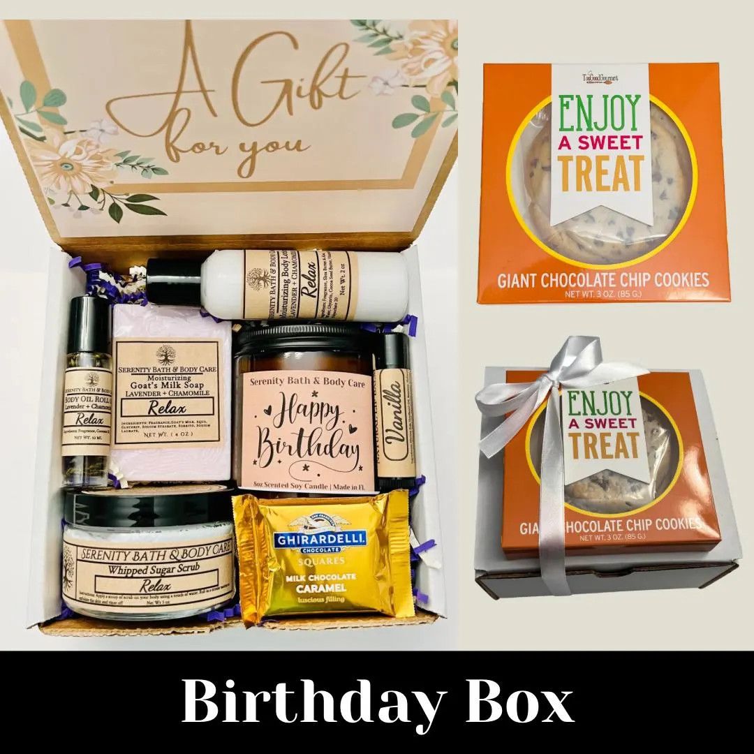 Happy Birthday Gift Box With Cookie for Women, Self Care Package, Luxury Spa Gift Basket for Mom,... | Etsy (US)