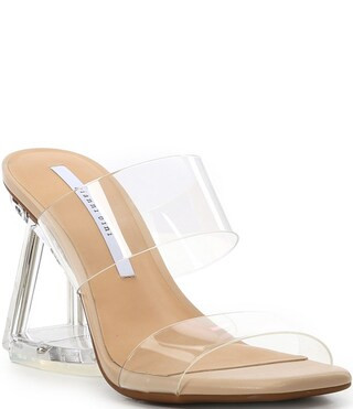 Playa Clear Architectural Wedge Slide Sandals | Dillard's