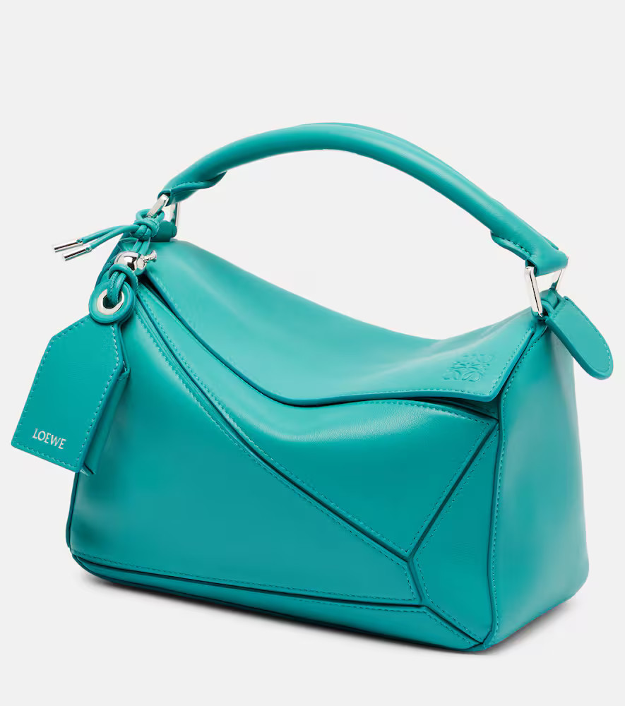 Loewe Featherlight Puzzle Small leather top-handle bag | Mytheresa (INTL)
