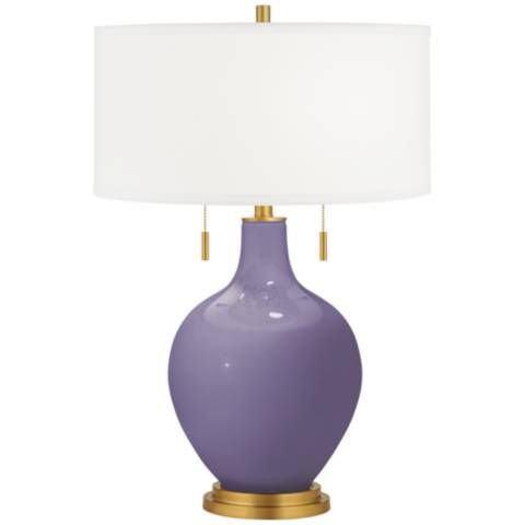 Purple Haze Toby Brass Accents Table Lamp | Lamps Plus