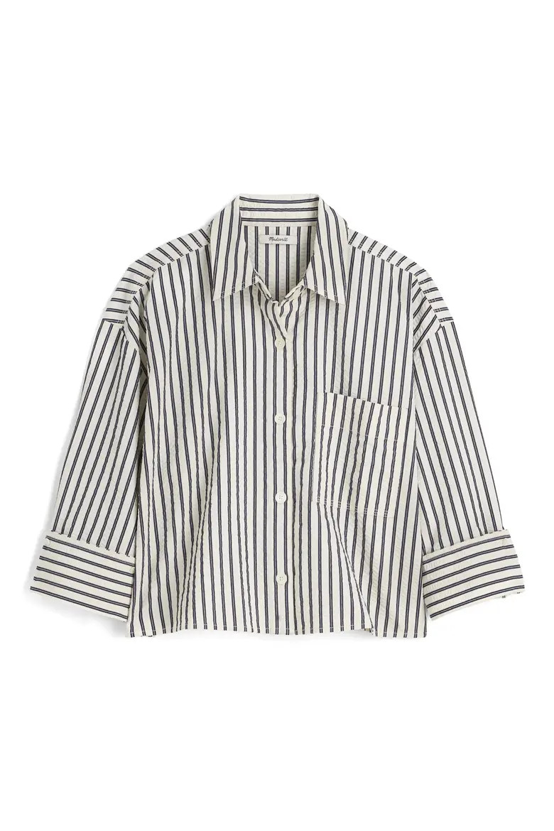 Madewell Straight-Hem Shirt in Seersucker (Women) | Nordstromrack | Nordstrom Rack