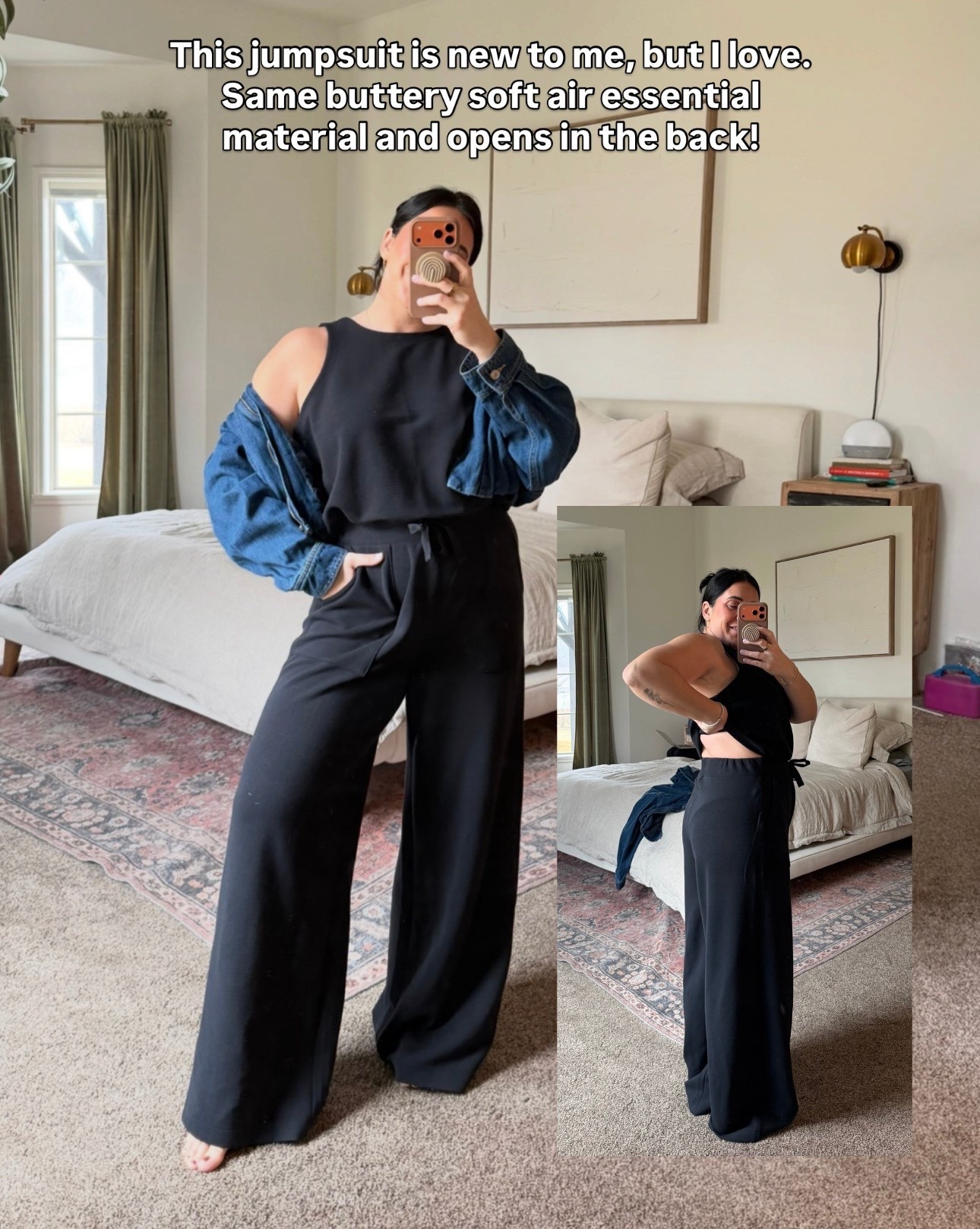 Last chance! Code: LTKSPANX 20% off! The comfiest spring jumpsuit, so easy to style and insanely comfy with the new air essential ribbed material. I'm in a Large. 

#LTKootd #LTKSaleAlert #LTKSpringSale