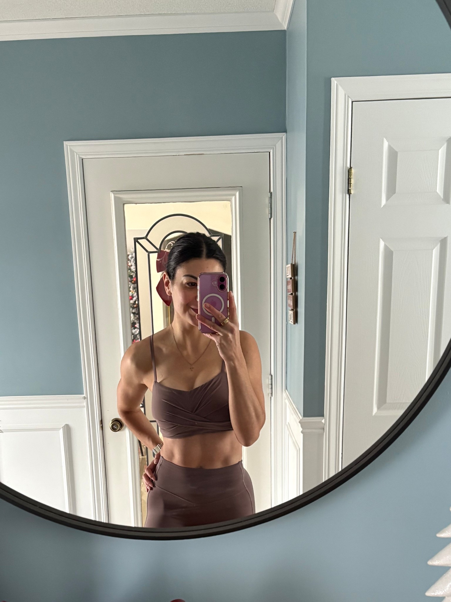 Cutest lil fit this morning! Leggings and sports bra are from Buffbunny and wore hoka Clifton 10s 

#LTKfitness #LTKcanada #LTKwinter