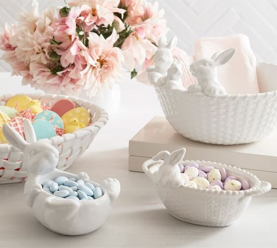 Bunny Basket Serveware Collection | Pottery Barn (US)
