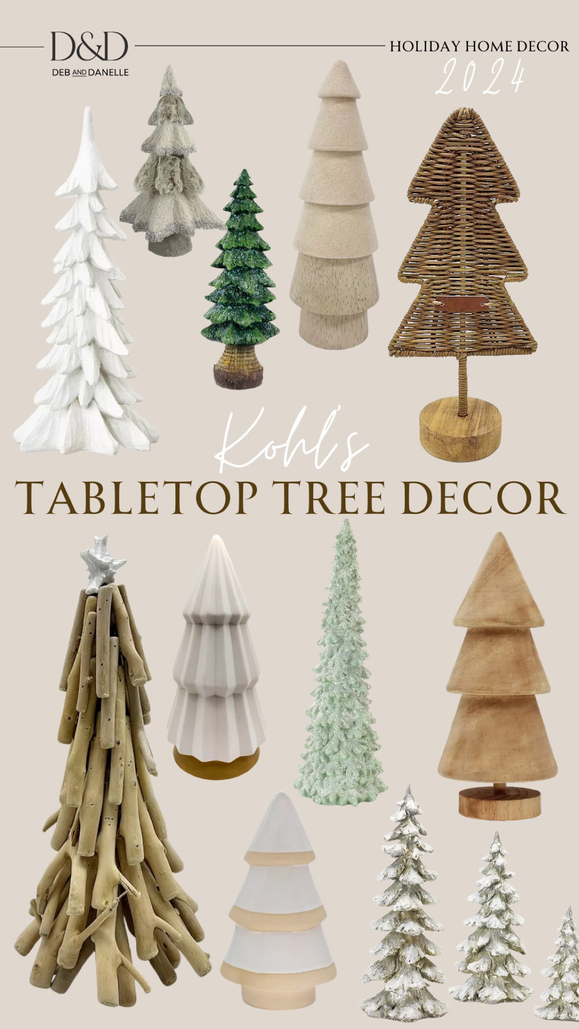 Kohl’s has the most adorable tabletop Christmas tree decor for your home! I actually picked up the driftwood Christmas tree last season, and it fits the Woods and Whites theme in my home so well. I love that there are so many different styles that look a little different than the standard tree. 

#LTKHoliday #LTKHome #LTKSeasonal