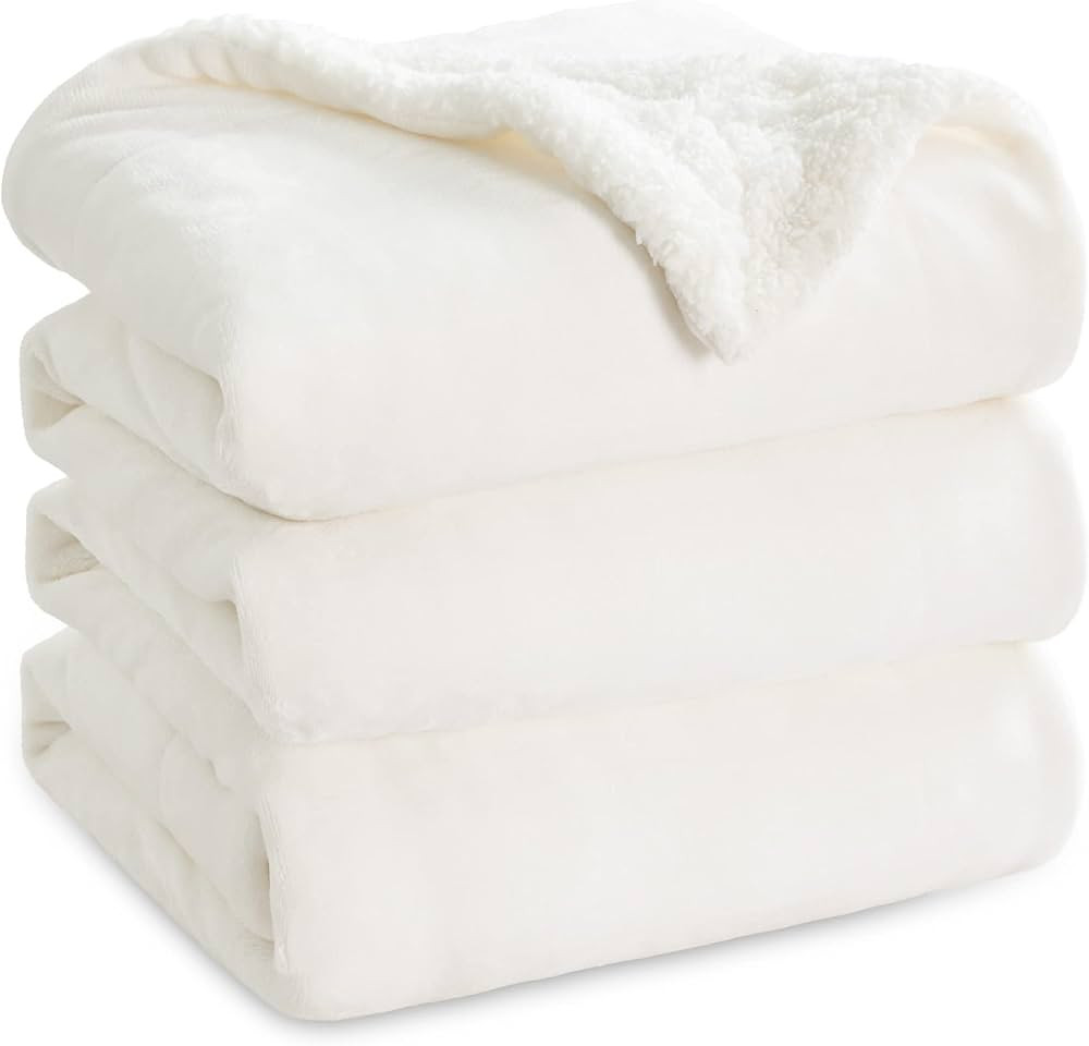 Bedsure Sherpa Fleece Blankets King Size for Bed - Thick and Warm Blanket for Winter, Soft Fuzzy ... | Amazon (US)