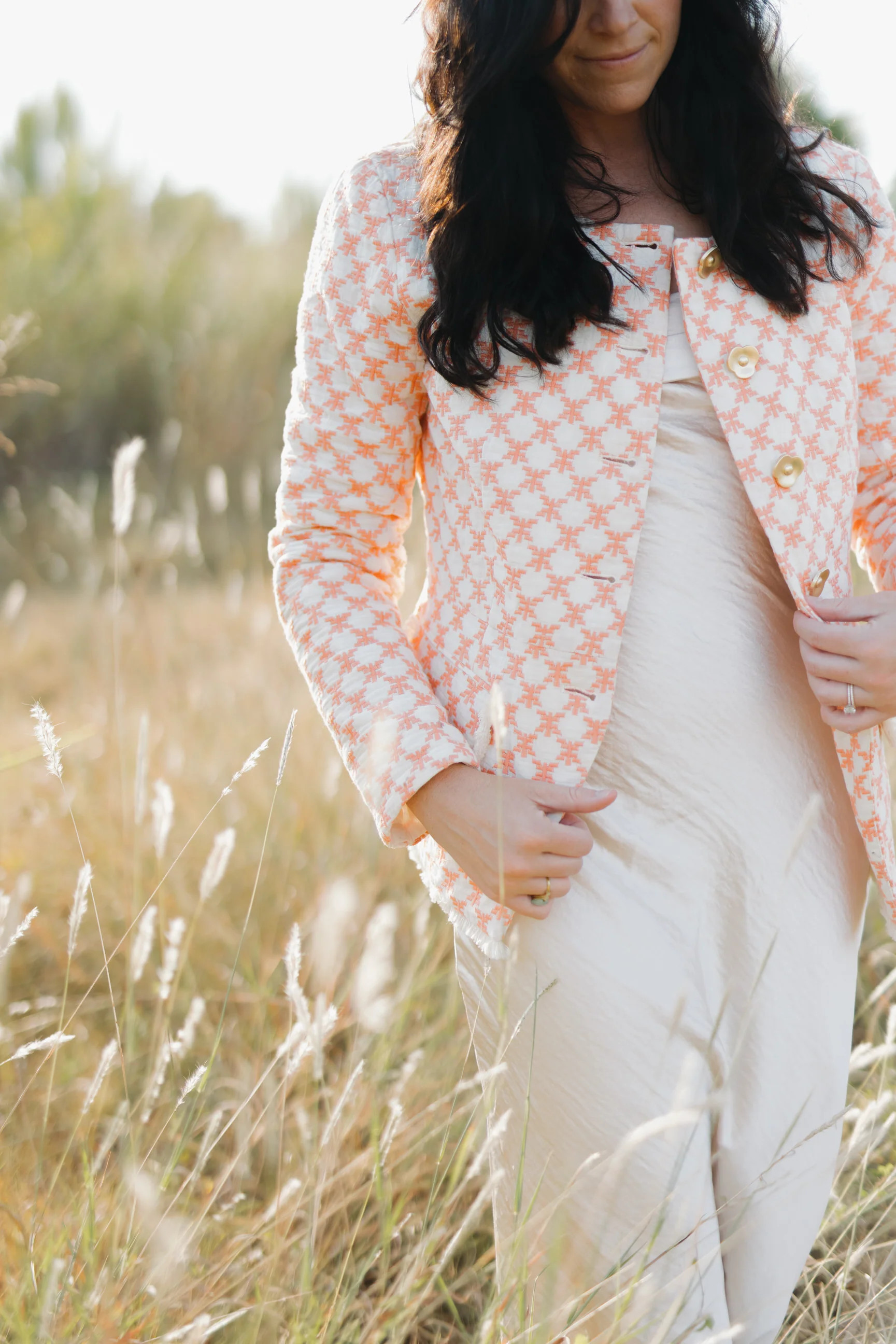 Mother | Women's Embroidered & Quilted Peplum Lady Jacket | PWR WMN LLC