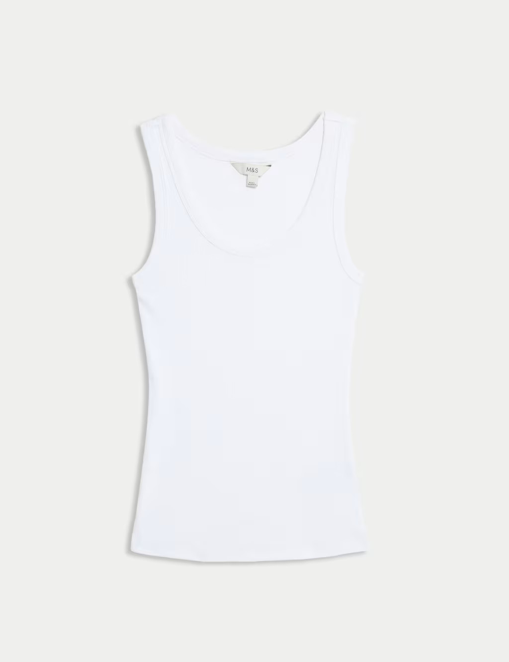 Cotton Rich Ribbed Slim Fit Vest Top | Marks & Spencer (UK)