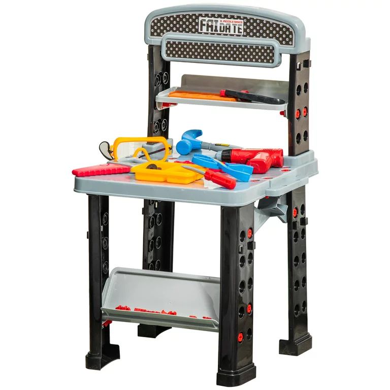 Qaba Workbench Play Construction Tool Set, 79 Pieces | Walmart (US)