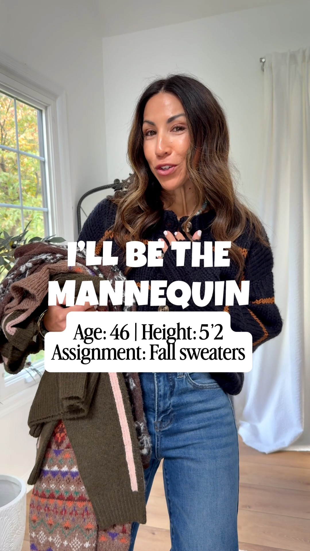 Sweaters have entered the chat! New fall outfits from @socialthreads are so darn good. A mix of classic and trending sweaters, a fall Sherpa jacket & Risen denim. Love these for casual fall outfits and even Thanksgiving outfit ideas. 

Jewelry code: HOUSEOFLEO20. 
Sweaters small. Jacket fall. Jeans 25. Denim shirt, XS. Dolce Vita full size down. All other shoes TTS. Belt small (size up).