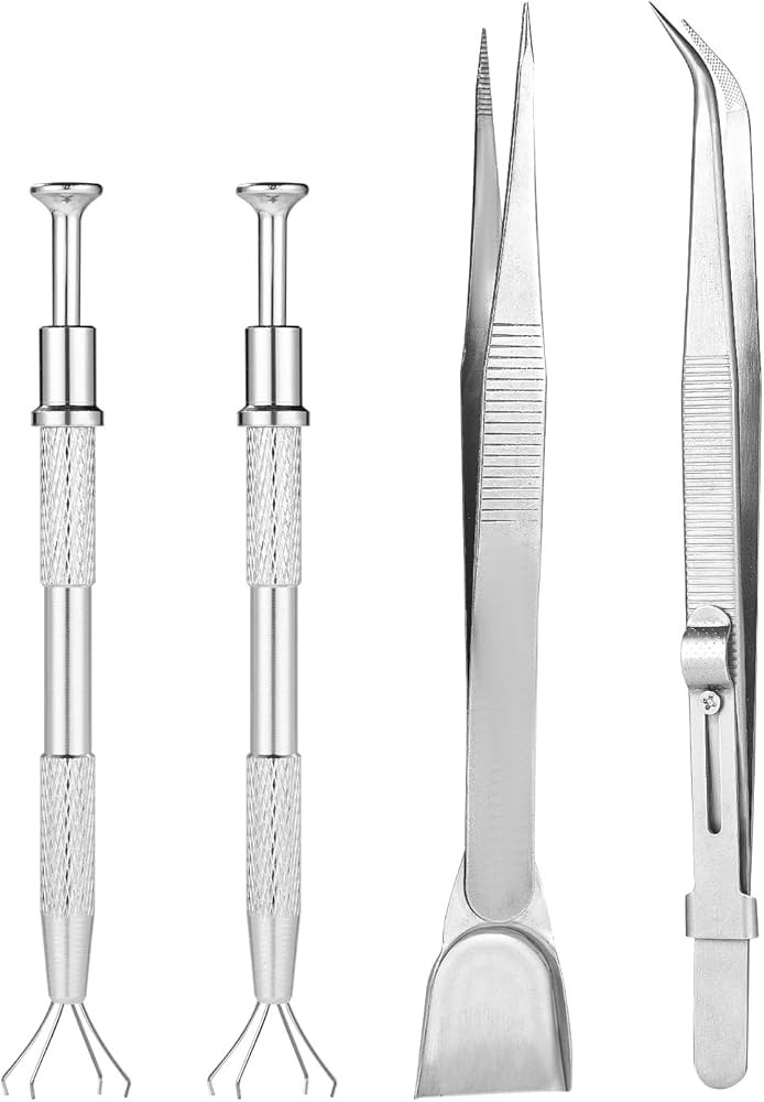 4pcs Sprinkles Tool for Cake Decorating, Jewelry Septum Earring Piercing Ball Bead Holder Screw o... | Amazon (US)