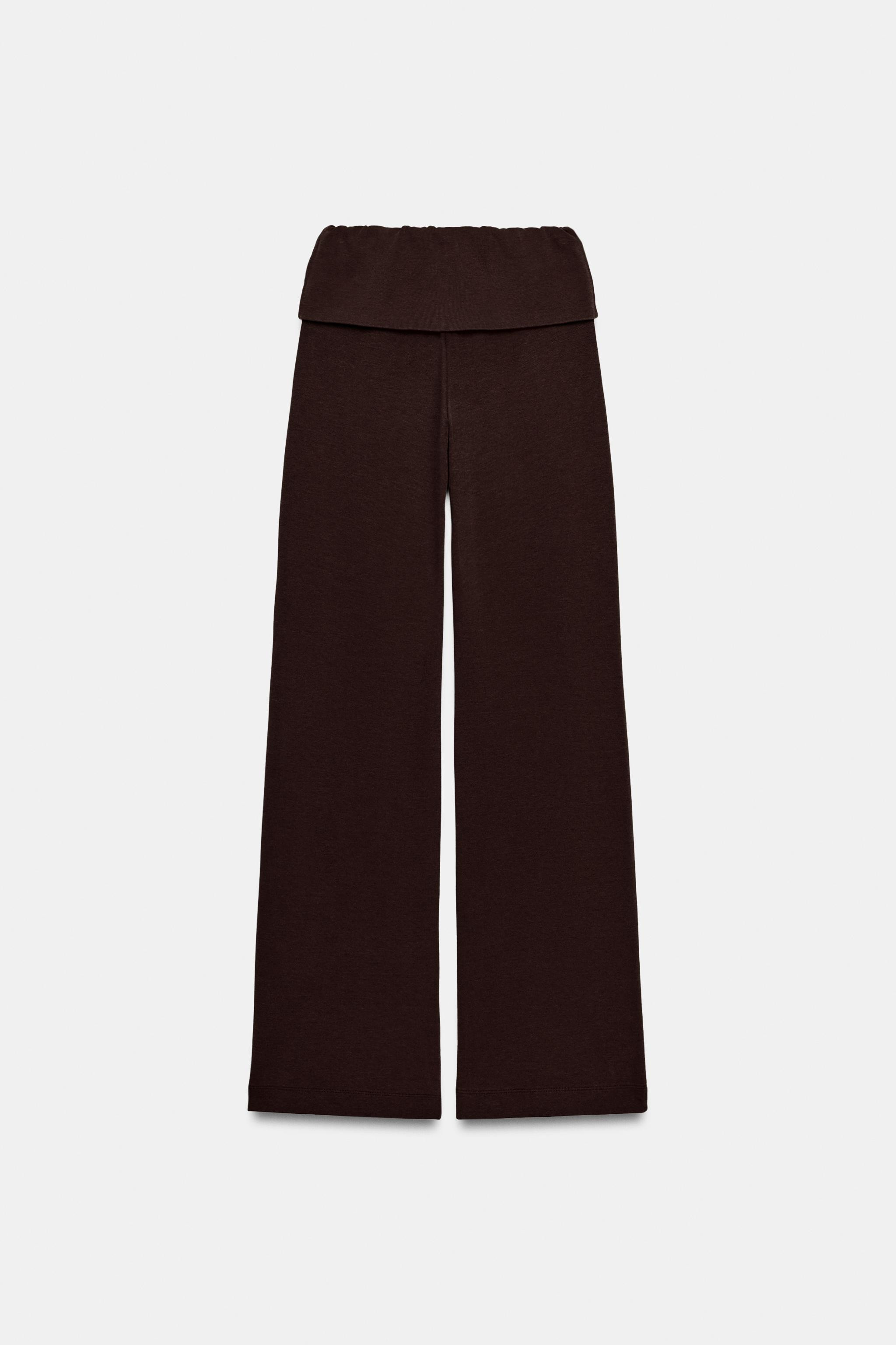 WASHED-EFFECT INTERLOCK TROUSERS | Zara UK