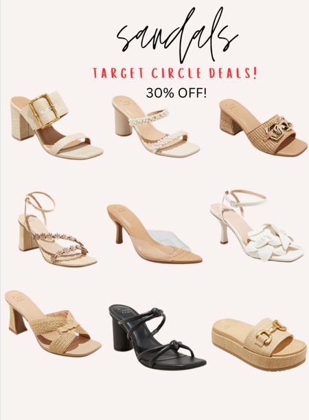 Target circle deals - sandals 30% OFF! #shoecrush 

#LTKfindsunder50 #LTKsalealert #LTKxTarget