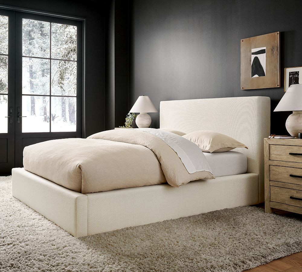 Carmel Upholstered Platform Bed | Pottery Barn (US)