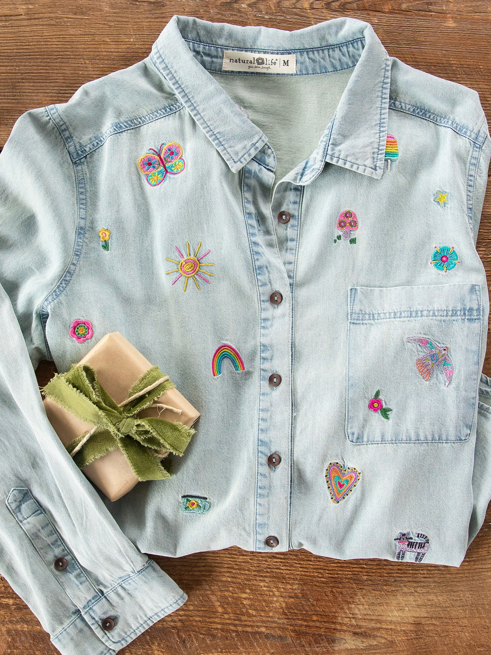 Fave Little Things Embroidered Shirt | Natural Life