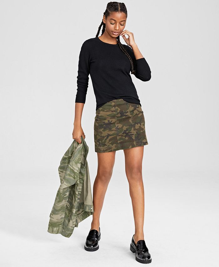 Crew-Neck Cashmere Sweater, In Regular and Petites, Created for Macy's | Macys (US)