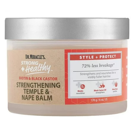 Dr. Miracle s Strong + Healthy Strengthening Temple & Nape Balm 6 oz | Walmart (US)