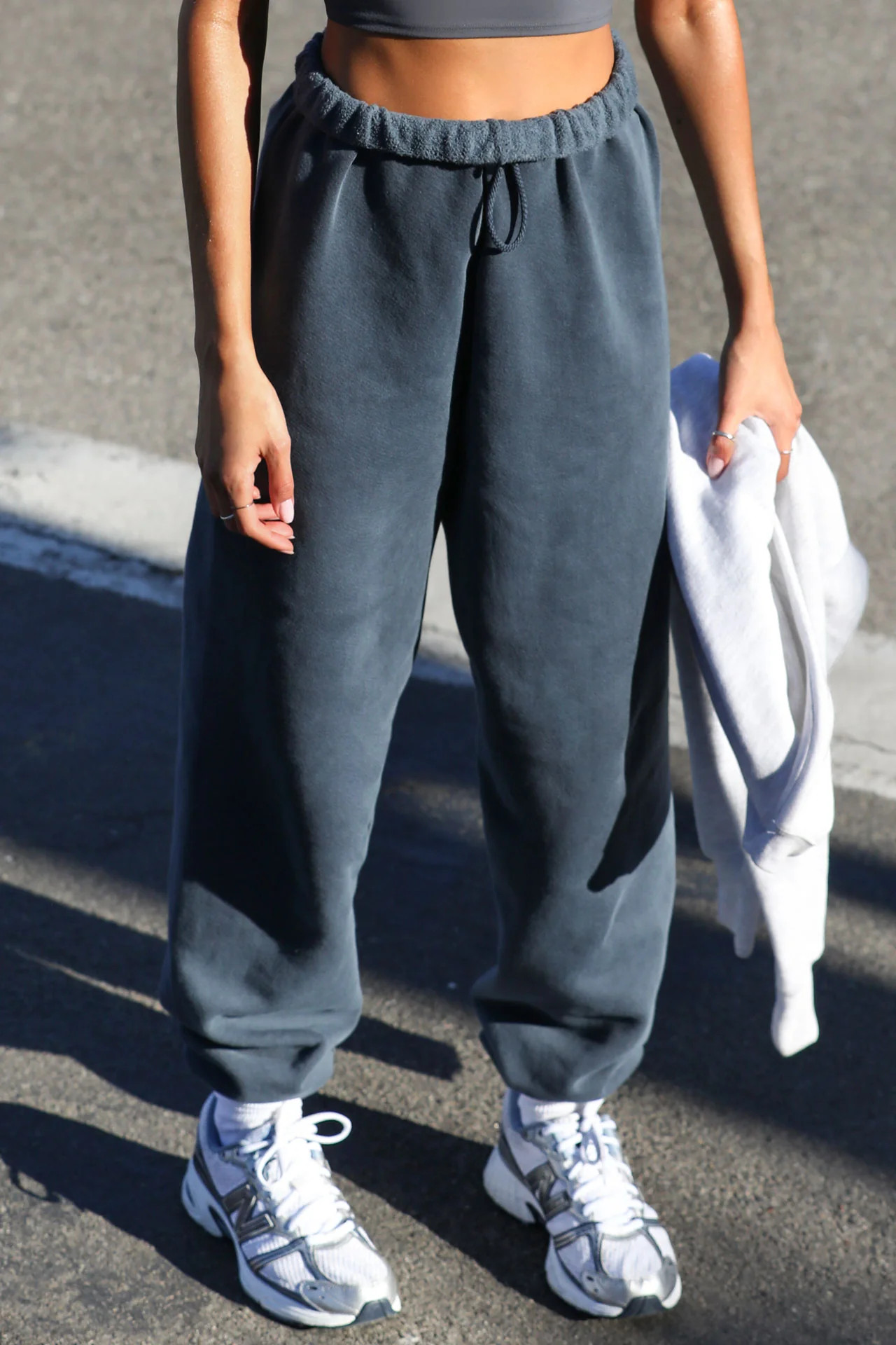 Oversized Jogger - Washed Navy French Terry | Joah Brown