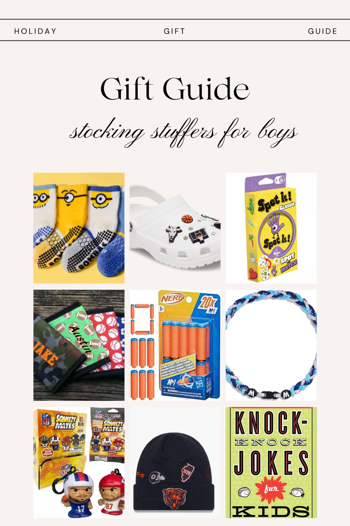 The best stocking stuffers for boys! 

#LTKGiftGuide #LTKKids #LTKHoliday