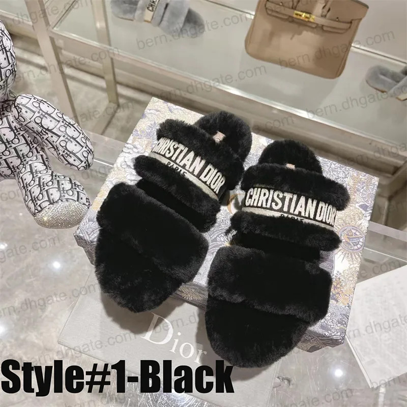 1:1 Premium Quality DUPE DI OR Fashion Womens Plush Slippers Boots For Women Warm Slipers EU35 42... | DHGate