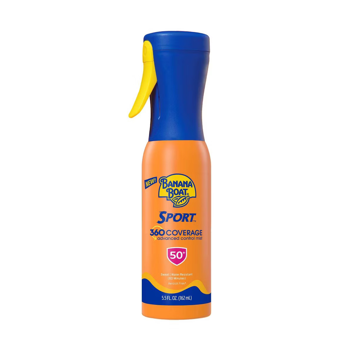 Banana Boat Sport 360 Coverage Advanced Control Mist Sunscreen Sprayer - SPF 50 - 5.5 fl oz | Target