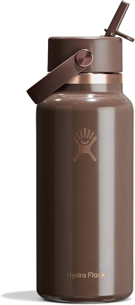 Hydro Flask Water Bottle - Insulated Stainless Steel - Wide Mouth Flex Straw Lid, Non Spill, Leak... | Amazon (US)
