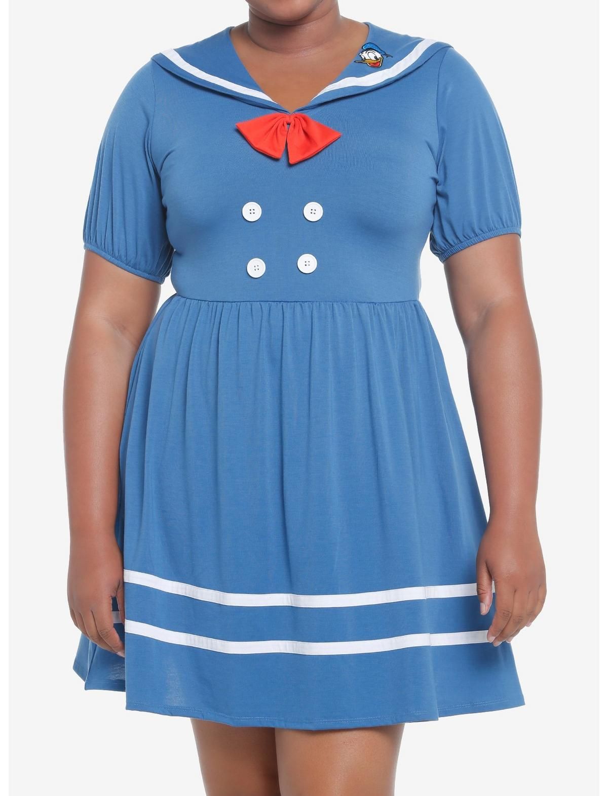 Her Universe Disney Donald Duck Sailor Dress Plus Size | Hot Topic | Hot Topic