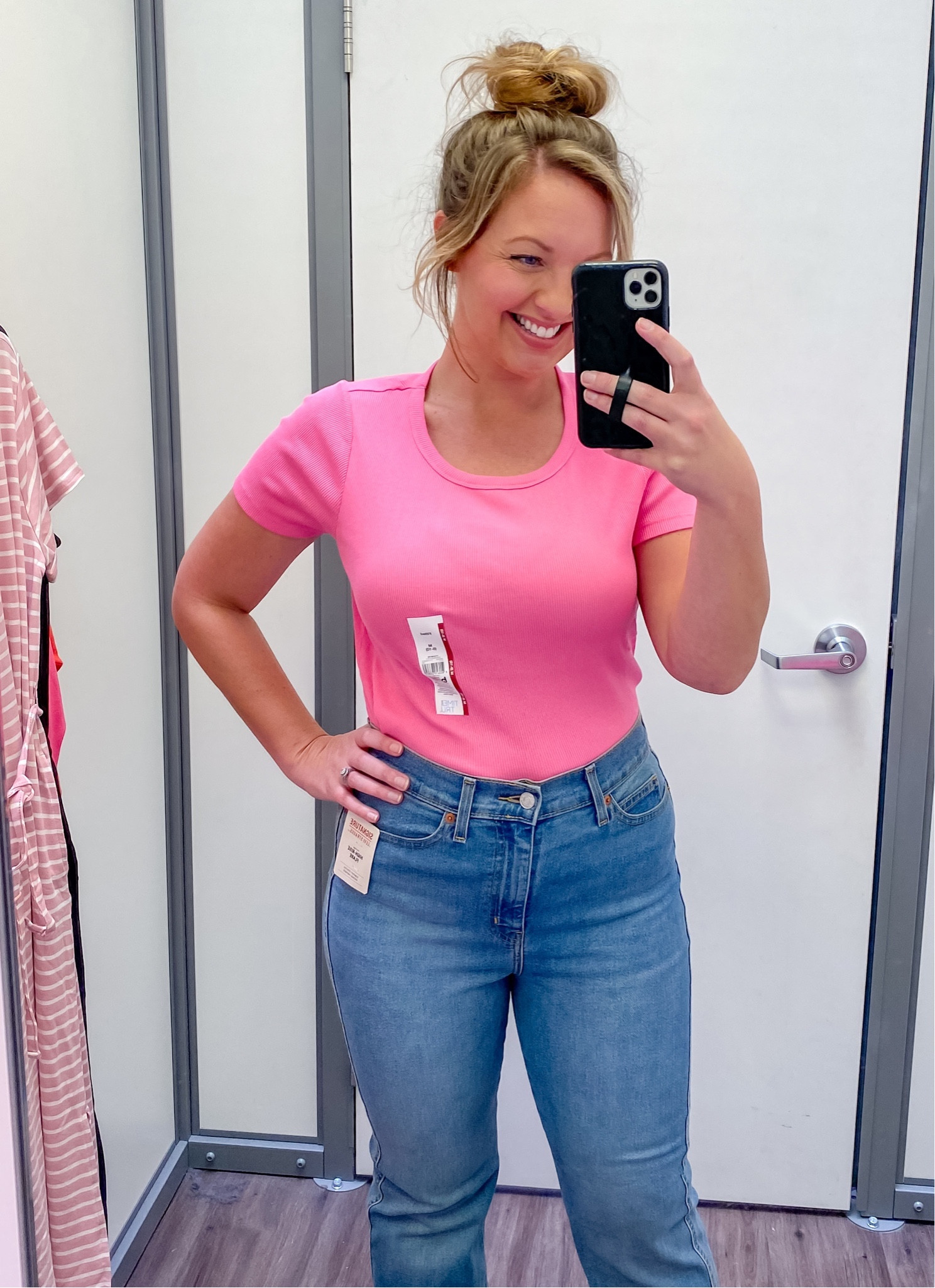 This ribbed tee is a new arrival for spring at Walmart and under $7! I love this pink color T-shirt it’s so perfect and a classic cut! I am wearing my true size Medium 8/10 you could a size for a more fitted bodysuit look! Wear tucked in or out!

Walmart new arrival Walmart fashion Walmart basic tee look for less affordable fashion budget friendly midsize fashion Walmart T-shirt size 8 size 10 fashion 

#LTKSeasonal #LTKmidsize #LTKfindsunder50