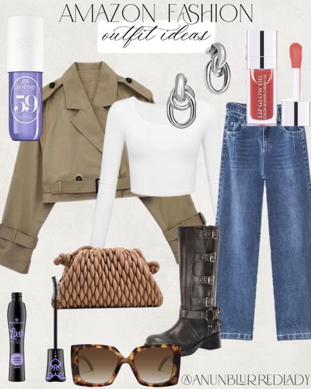Amazon Casual outfit idea with a cropped trench coat and trendy boots. #Founditonamazon #amazonfashion #inspire #womensstyle

#LTKsalealert #LTKfindsunder100 #LTKstyletip