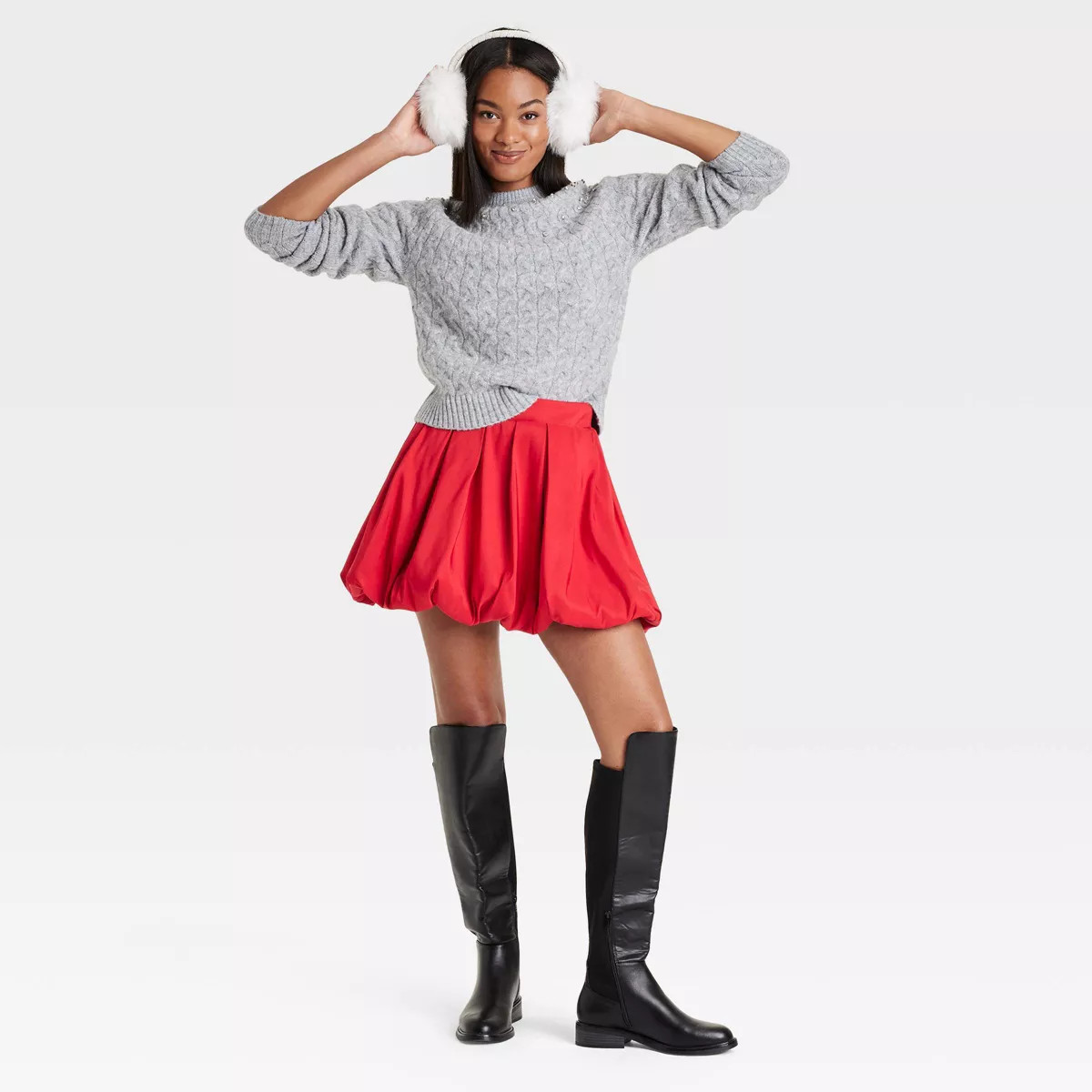 Women's Bubble Hem Mini Skirt - A New Day™ | Target