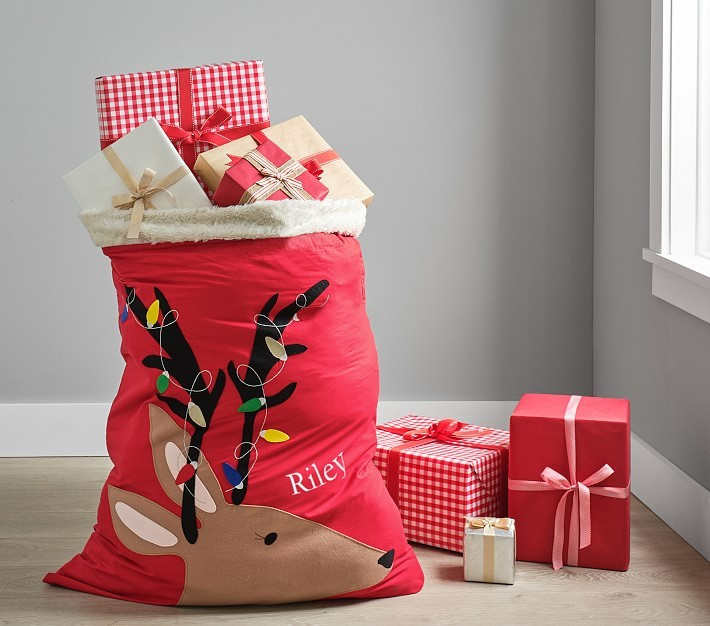 Reindeer Santa Bag | Pottery Barn Kids