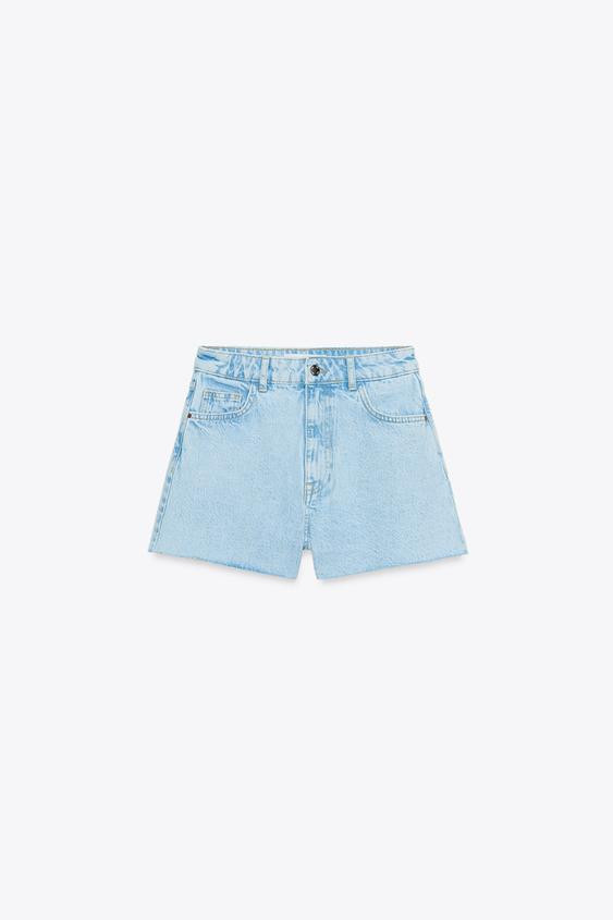 Z1975 HIGH-WAIST DENIM SHORTS | Zara UK