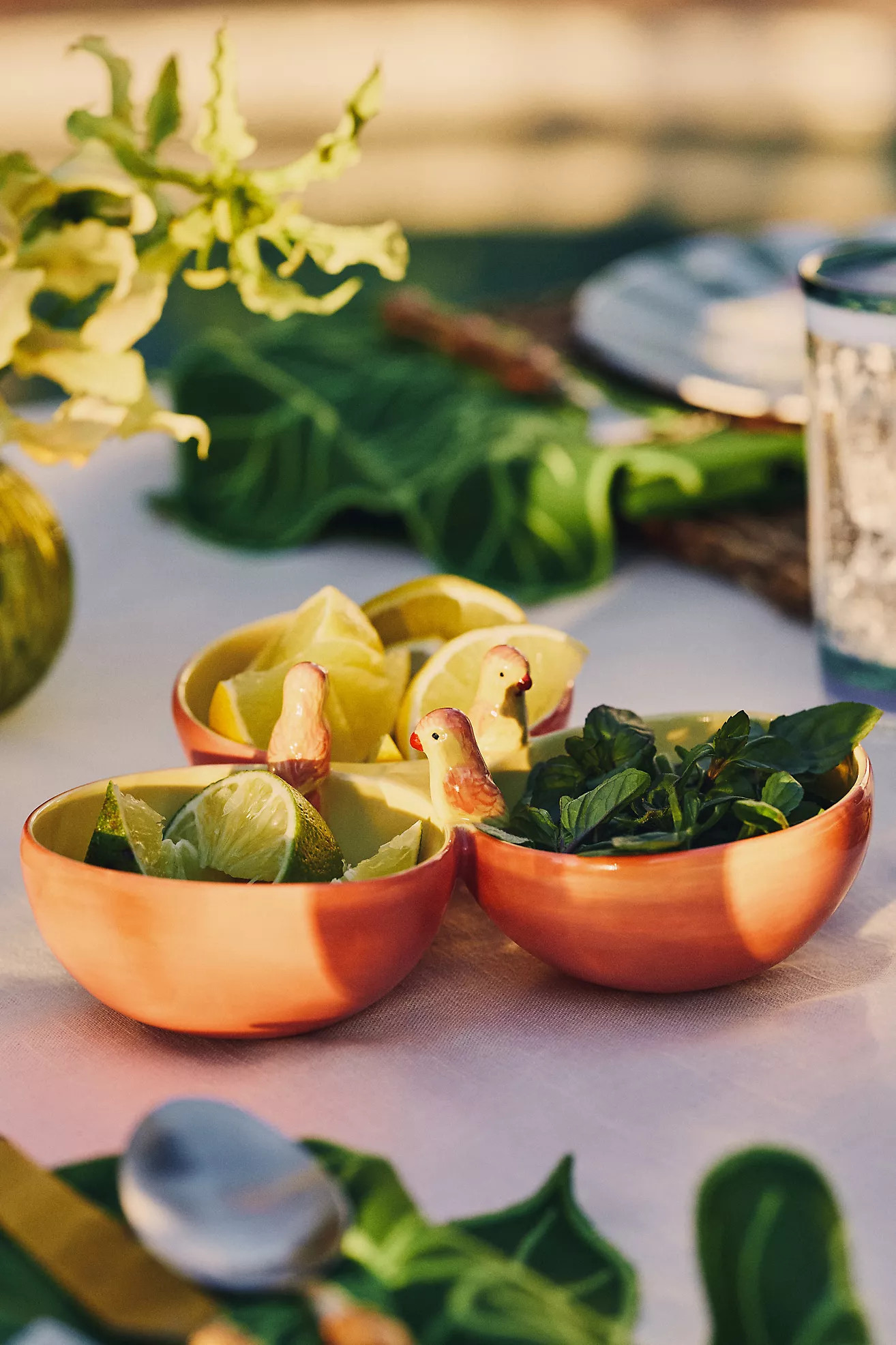 Farm Rio x Anthropologie Stoneware Tri-Bowl | Anthropologie (US)