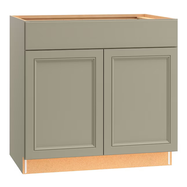 Diamond NOW Wintucket 36-in W x 35-in H x 23.75-in D Cloud Gray Base Fully assembled Cabinet (Rec... | Lowe's